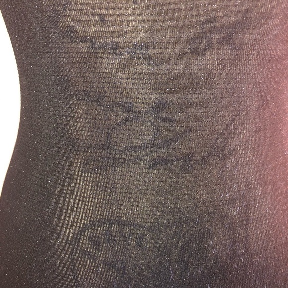 NWT Intimately Free People Black & Metallic Sheer Slip Size XS - Picture 4 of 8